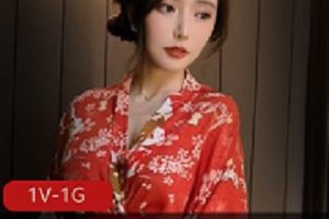 最新秀人网超人气萌妹王馨瑶最新定制《大红色和服》